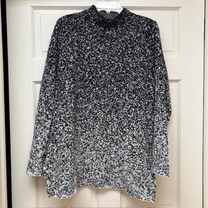 J. Jill Monochrome Speckled Turtleneck Sweater